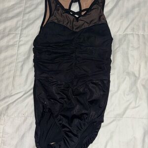 Black Gymnastics Leotard Sylvia P